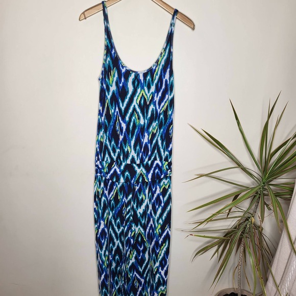 Tart Sleeveless Megan Printed Jumpsuit - Abstract - Blue Multi/Blue - Picture 5 of 14